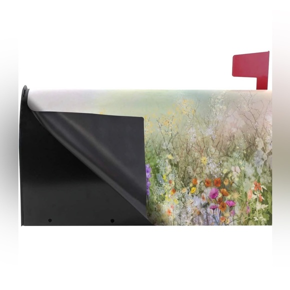 Spring Summer Flowers Magnetic Mailbox Cover 📫 - Picture 4 of 7